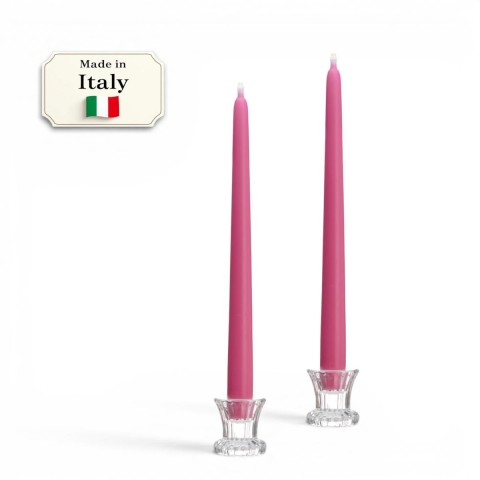 CANDELA CONICA DA 30 CM FUXIA